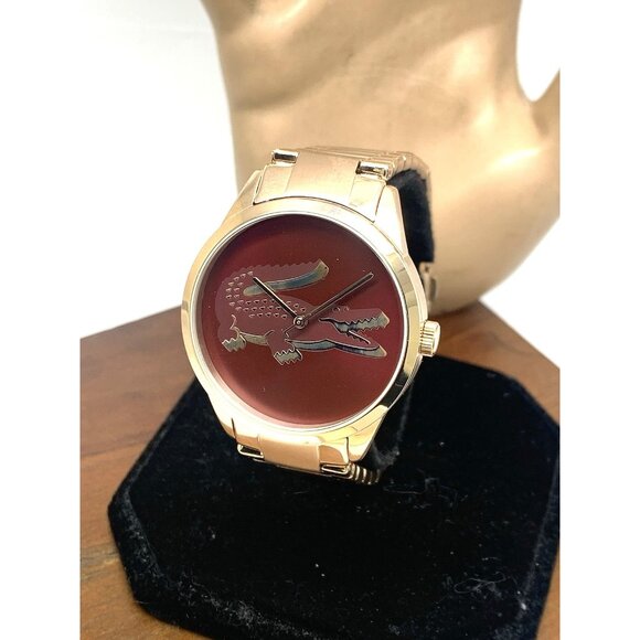 Lacoste Women's Watch 2001191 Ladycroc Quartz Rose Gold Stainless Steel 36mm - Picture 1 of 13